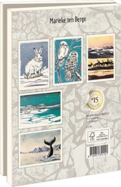 Bekking & Blitz - Dossier De Cartes De Noël - Set De Cartes De Noël - Cartes D'art - 10 Pièces - Y Compris Les Enveloppes - Design Uniek - Neige Arctic - Marieke Ten Berge -Decoris Boutique 778x1200 1