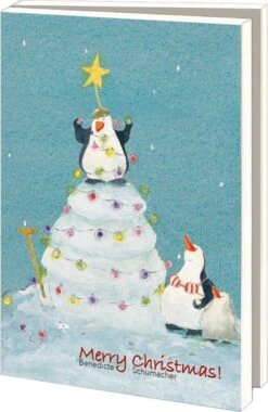 Bekking & Blitz - Dossier De Cartes De Noël - Set De Cartes De Noël - Cartes D'art - 10 Pièces - Comprend Des Enveloppes - Design Uniek - Joyeux Noël - Benedicte Schumacher