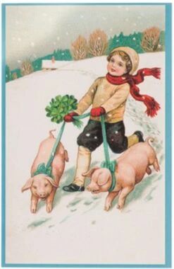 Cartes De Noël Nostalgiques - 8 Pièces - SF - Images Vintage Classiques - Hiver - Neige - Festif - Nouvel An - Cartes De Noël Anciennes Brocante -Decoris Boutique 780x1200 7