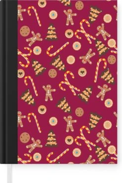 Carnet - Cahier - Noël - Canne En Bonbon - Pain D'épice - Patrons - Carnet - Format A5 - Bloc-notes - Noël - Cadeau - Cadeau De Noël Homme, Femme Et Enfant -Decoris Boutique 796x1200
