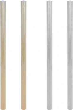 6x Rouleaux De Papier Cadeau/papier Cadeau Argent Et Or Avec Paillettes 70 X 150 Cm - Papier Noël/rouleaux Cadeaux