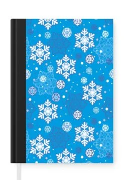 Carnet - Cahier - Flocon De Neige - Hiver - Noël - Motifs - Carnet - Format A5 - Bloc-notes - Noël - Cadeau - Cadeau De Noël Pour Hommes, Femmes Et Enfants