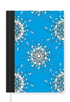 Carnet - Cahier - Fleurs - Flocon De Neige - Design - Hiver - Carnet - Format A5 - Bloc-notes - Noël - Cadeau - Cadeau De Noël Pour Hommes, Femmes Et Enfants