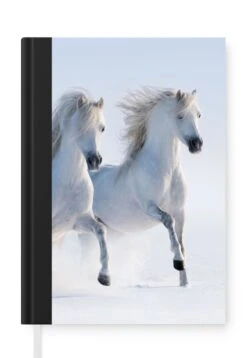 Carnet - Carnet D'écriture - Hiver - Paarden - Neige - Carnet - Format A5 - Bloc-notes - Noël - Cadeau - Cadeau De Noël Homme, Femme Et Enfant