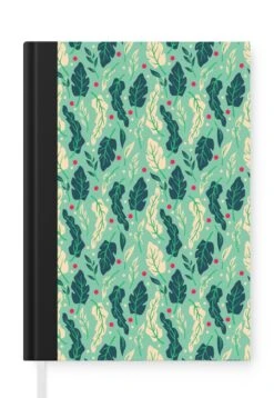 Carnet - Cahier - Feuilles - Baie - Motif - Hiver - Carnet - Format A5 - Bloc-notes - Noël - Cadeau - Cadeau De Noël Pour Hommes, Femmes Et Enfants