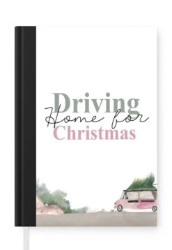 Carnet - Cahier - Noël - Citations - Conduire à La Maison Pour Noël - Proverbes - Aquarelle - Carnet - Format A5 - Bloc-notes - Noël - Cadeau - Cadeau De Noël Pour Hommes, Femmes Et Enfants