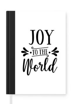 Carnet - Carnet D'écriture - Citation De Noël Joy Au Monde - Carnet - Format A5 - Bloc-notes - Noël - Cadeau - Cadeau De Noël Pour Hommes, Femmes Et Enfants