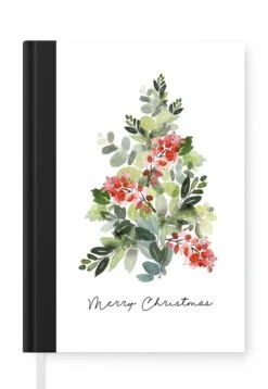 Carnet - Cahier - Sapin De Noël - Citation - Aquarelle - Carnet - Format A5 - Bloc-notes - Noël - Cadeau - Cadeau De Noël Pour Hommes, Femmes Et Enfants