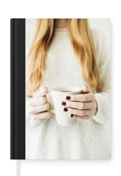 Carnet - Carnet D'écriture - Café - Hiver - Pull - Carnet - Taille A5 - Bloc-notes - Noël - Cadeau - Cadeau De Noël Pour Hommes, Femmes Et Enfants