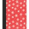 Cahier - Cahier - Motif - Flocon De Neige - Noël - Rouge - Wit - Cahier - Format A5 - Bloc-notes - Cadeaux Sinterklaas - Cadeaux Pour Enfants - Cadeaux Chaussures - Petits Cadeaux