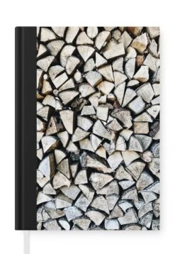 Carnet - Carnet D'écriture - Bois - Cheminée - Hiver - Carnet - Format A5 - Bloc-notes - Noël - Cadeau - Cadeau De Noël Homme, Femme Et Enfant