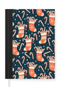 Cahier - Cahier D'écriture - Chaussettes - Snoep - Noël - Patrons - Cahier - Format A5 - Bloc-notes - Cadeaux Sinterklaas - Distribution De Cadeaux Pour Enfants - Cadeaux Chaussures - Petits Cadeaux