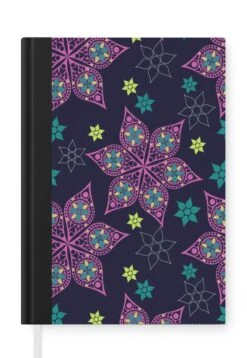 Carnet - Cahier - Étoiles - Arc-en-ciel - Luxe - Hiver - Motif - Carnet - Format A5 - Bloc-notes - Noël - Cadeau - Cadeau De Noël Pour Hommes, Femmes Et Enfants