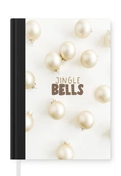 Carnet - Carnet D'écriture - Boules De Noël - Wit - Perle - Carnet - Format A5 - Bloc-notes - Noël - Cadeau - Cadeau De Noël Homme, Femme Et Enfant
