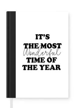 Cahier - Cahier D'écriture - Noël - Citations - C'est La Plus Belle Période De L'année - Proverbes - Noël - Cahier - Format A5 - Bloc-notes - Cadeaux Sinterklaas - Cadeaux Pour Enfants - Cadeaux Chaussures - Petits Cadeaux