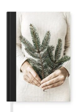 Carnet - Cahier - Pin - Branche - Pull - Carnet - Taille A5 - Bloc-notes - Noël - Cadeau - Cadeau De Noël Pour Homme, Femme Et Enfant