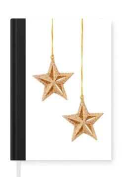Cahier - Cahier D'écriture - Étoiles De Noël - Cahier - Format A5 - Bloc-notes - Noël - Cadeau - Cadeau De Noël Pour Hommes, Femmes Et Enfants - Cadeaux Saint-Nicolas - Cadeaux Pour Enfants - Cadeaux Chaussures - Petits Cadeaux