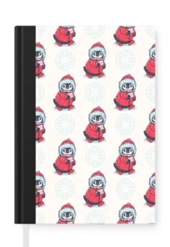 Carnet - Cahier - Pingouin - Neige - Lettre - Noël - Motifs - Carnet - Format A5 - Bloc-notes - Noël - Cadeau - Cadeau De Noël Homme, Femme Et Enfant