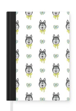 Carnet - Carnet D'écriture - Husky - Chien - Hiver - Design - Carnet - Format A5 - Bloc-notes - Noël - Cadeau - Cadeau De Noël Homme, Femme Et Enfant