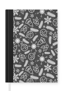 Carnet - Cahier - Motifs - Noël - Décoration - Carnet - Format A5 - Bloc-notes - Noël - Cadeau - Cadeau De Noël Homme, Femme Et Enfant