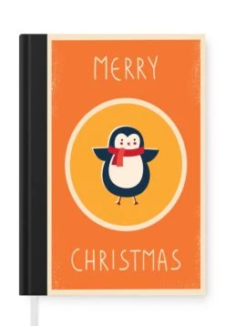Carnet - Carnet - Animaux - Noël - Citations - Pingouin - Joyeux Noël - Carnet - Format A5 - Bloc-notes - Noël - Cadeau - Cadeau De Noël Pour Hommes, Femmes Et Enfants