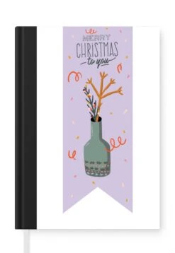 Cahier - Cahier D'écriture - Énonciations - Citations - 'Joyeux Noël à Toi' - Cahier - Format A5 - Bloc-notes - Cadeaux Sinterklaas - Cadeaux Pour Enfants - Cadeaux Chaussures - Petits Cadeaux