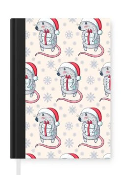 Cahier - Cahier D'écriture - Rat - Cadeau De Noël - Enfants - Noël - Patrons - Cahier - Format A5 - Bloc-notes - Cadeaux Sinterklaas - Cadeaux Pour Enfants - Cadeaux Chaussures - Petits Cadeaux