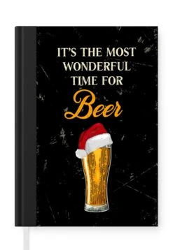 Carnet - Cahier D'écriture - Bières - Noël - C'est Le Moment Le Plus Merveilleux Pour La Bière - Citations - Proverbes - Carnet - Format A5 - Bloc-notes
