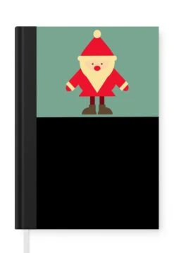 Carnet - Cahier - Illustration - Noël - Père Noël - Citations - Blauw - Vintage - Carnet - Format A5 - Bloc-notes - Noël - Cadeau - Cadeau De Noël Pour Hommes, Femmes Et Enfants