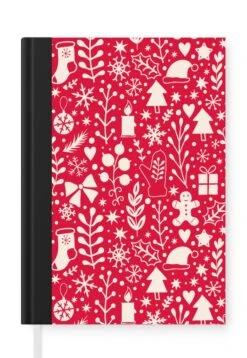 Carnet - Cahier - Motifs - Noël - Fête - Fête - Carnet - Format A5 - Bloc-notes - Noël - Cadeau - Cadeau De Noël Pour Hommes, Femmes Et Enfants