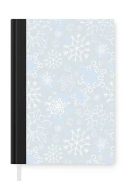 Carnet - Carnet D'écriture - Hiver - Flocon De Neige - Design - Carnet - Format A5 - Bloc-notes - Noël - Cadeau - Cadeau De Noël Pour Hommes, Femmes Et Enfants