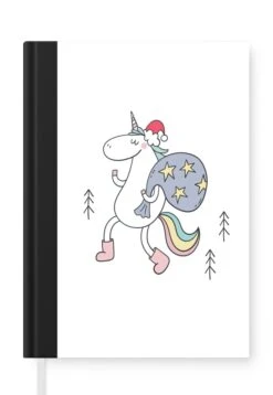 Cahier - Cahier D'écriture - Unicorn - Noël - Enfants - Cahier - Format A5 - Bloc-notes - Cadeaux Sinterklaas - Cadeaux Pour Enfants - Cadeaux Chaussures - Petits Cadeaux