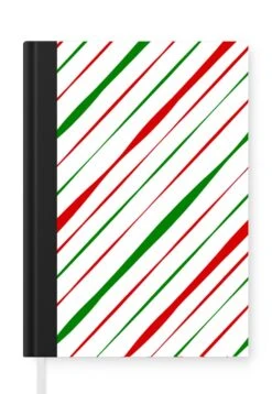 Carnet - Cahier - Motifs - Noël - Rayures - Carnet - Format A5 - Bloc-notes - Noël - Cadeau - Cadeau De Noël Homme, Femme Et Enfant