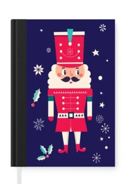 Carnet - Carnet - Père Noël - Noël - Houx - Neige - Carnet - Taille A5 - Bloc-notes - Noël - Cadeau - Cadeau De Noël Pour Hommes, Femmes Et Enfants