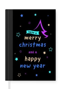 Cahier - Cahier - Énonciations - Citations - Joyeux Noël Et Happy New - Noël - Cahier - Format A5 - Bloc-notes - Noël - Cadeau - Cadeau De Noël Pour Hommes, Femmes Et Enfants