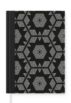 Carnet - Cahier - Étoile De Noël - Géométrie - Hiver - Motifs - Carnet - Format A5 - Bloc-notes - Noël - Cadeau - Cadeau De Noël Homme, Femme Et Enfant