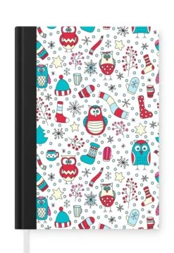 Carnet - Cahier - Motifs - Hibou - Noël - Carnet - Format A5 - Bloc-notes - Noël - Cadeau - Cadeau De Noël Pour Hommes, Femmes Et Enfants