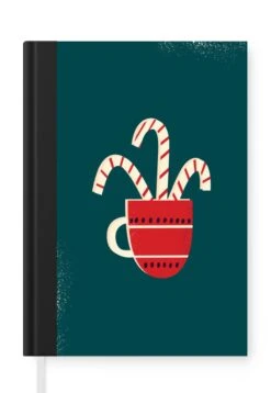 Cahier - Cahier D'écriture - Décorations De Noël - Canne En Bonbon - Noël - Mug - Carnet - Format A5 - Bloc-notes - Cadeaux Saint Nicolas - Cadeaux Pour Enfants - Cadeaux Chaussures - Petits Cadeaux