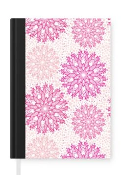 Carnet - Cahier - Noël - Étoiles - Rose - Motifs - Carnet - Format A5 - Bloc-notes - Noël - Cadeau - Cadeau De Noël Homme, Femme Et Enfant