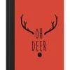 Carnet - Carnet - Citation De Noël Oh Cerf Avec Un Fond Rouge - Carnet - Format A5 - Bloc-notes - Noël - Cadeau - Cadeau De Noël Pour Hommes, Femmes Et Enfants -Decoris Boutique 827x1200 84