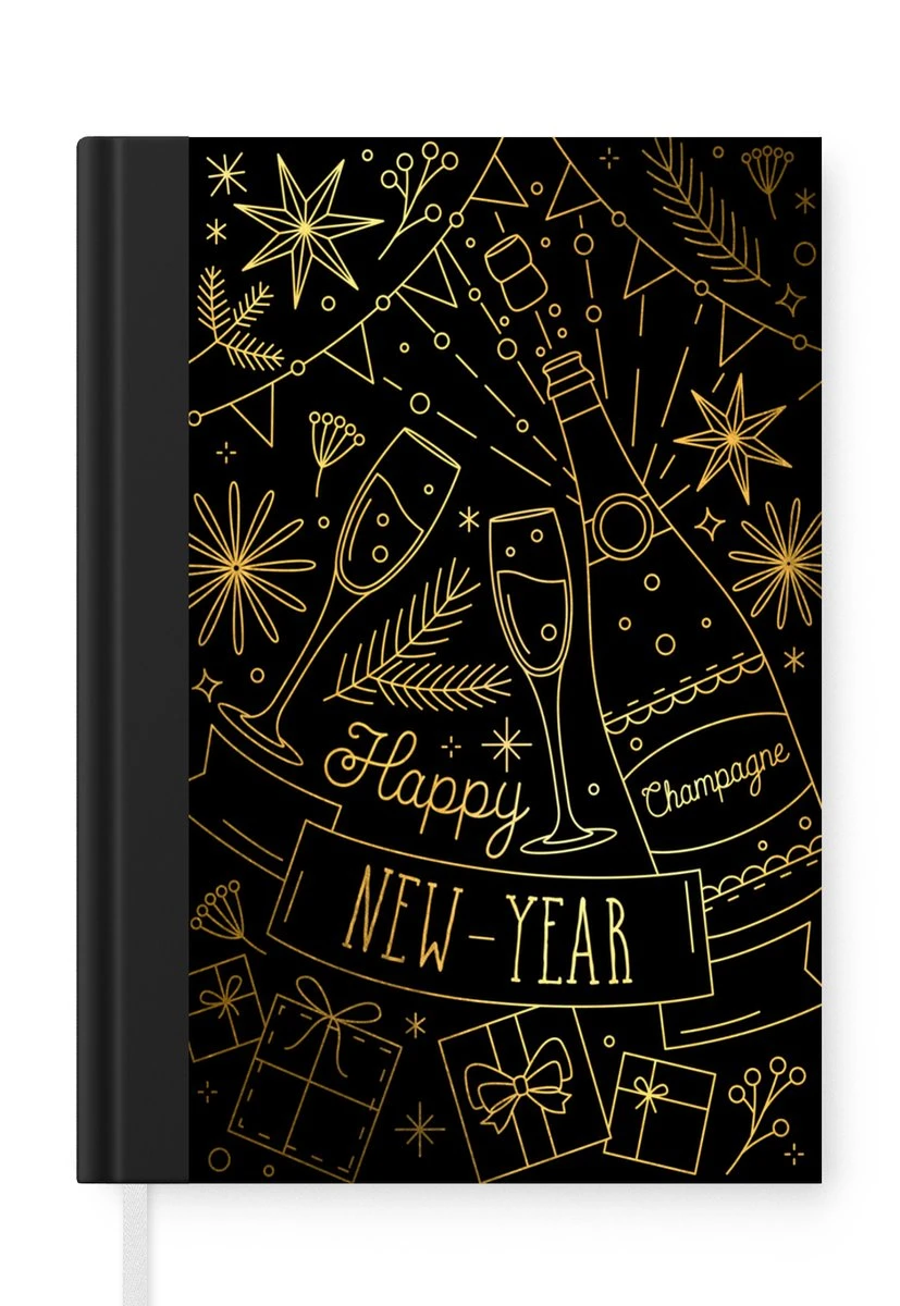 Carnet - Cahier - Nouvel An - Champagne - Or - Motifs - Carnet - Format A5 - Bloc-notes - Noël - Cadeau - Cadeau De Noël Homme, Femme Et Enfant 3 Carnet - Cahier - Nouvel An - Champagne - Or - Motifs - Carnet - Format A5 - Bloc-notes - Noël - Cadeau - Cadeau De Noël Homme, Femme Et Enfant