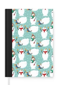 Carnet - Carnet D'écriture - Bonhomme De Neige - Dessin Animé - Hiver - Noël - Motifs - Carnet - Taille A5 - Bloc-notes