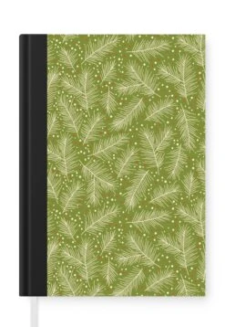 Carnet - Cahier - Branche De Pin - Motifs - Noël - Hiver - Carnet - Taille A5 - Bloc-notes - Noël - Cadeau - Cadeau De Noël Pour Homme, Femme Et Enfant