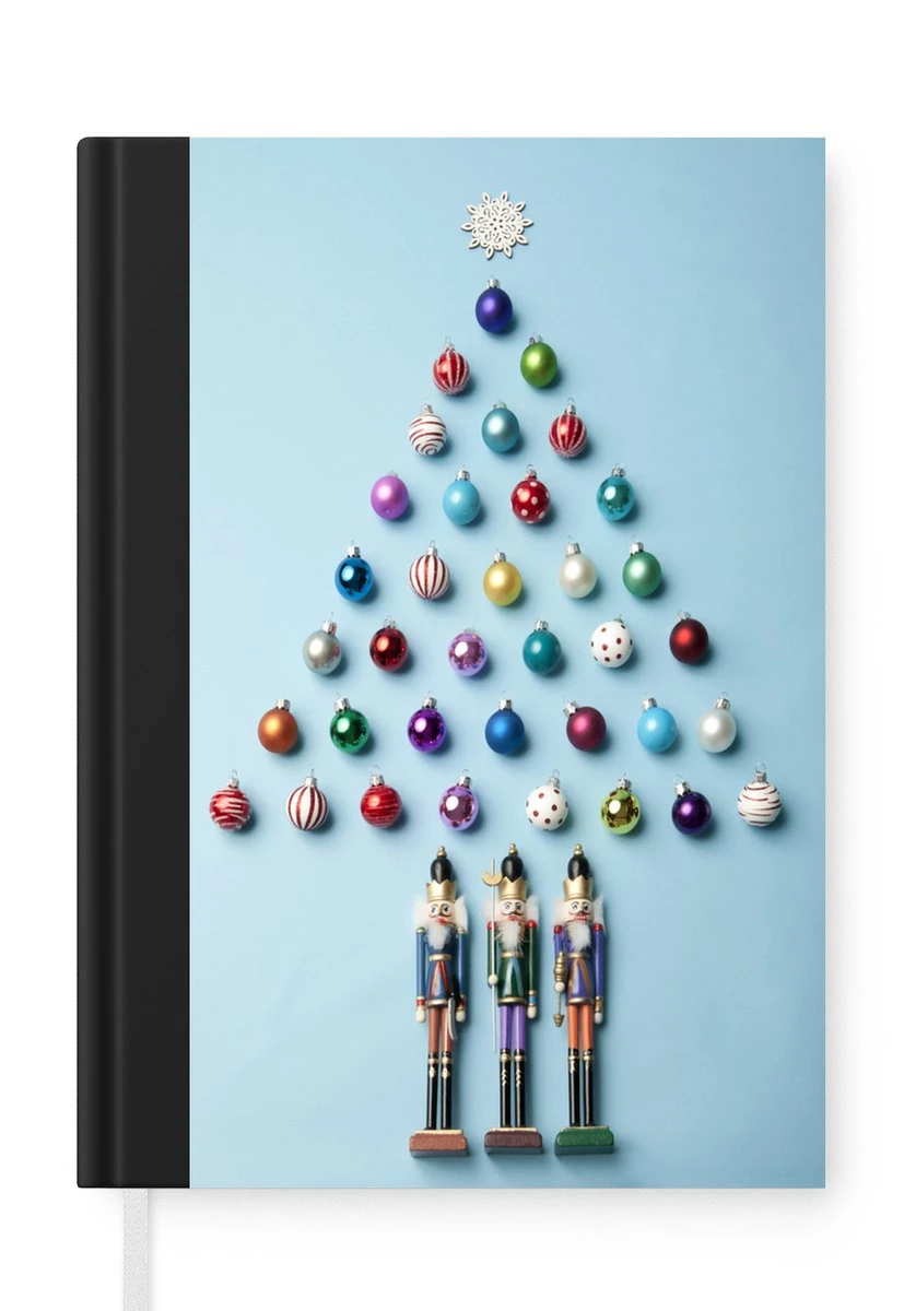 Cahier - Cahier D'écriture - Un Sapin De Noël Fait De Boules Sur Fond Bleu Clair - Cahier - Format A5 - Bloc-notes - Cadeaux Sinterklaas - Cadeaux Pour Enfants - Cadeaux Chaussures - Petits Cadeaux 3 Cahier - Cahier D'écriture - Un Sapin De Noël Fait De Boules Sur Fond Bleu Clair - Cahier - Format A5 - Bloc-notes - Cadeaux Sinterklaas - Cadeaux Pour Enfants - Cadeaux Chaussures - Petits Cadeaux
