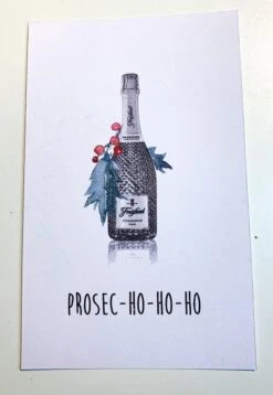 Set De 9 Cartes De Noël - Carte De Noël Drôle - Noël - Merry Drunkmas - Gingle Bells - Ça Commence à Ressembler Beaucoup à Noël - Prosec-ho-ho-ho -Decoris Boutique 828x1200