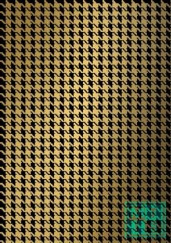 Papier De Noël Pied De Poule Noir / Or K69343 / 19 - Largeur Du Rouleau De Comptoir 70 Cm - Longueur M - Largeur Du Rouleau De Comptoir 70 Cm - K69343-19-70cm