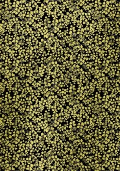 Papier De Noël Zwart Goud Dotted Aurelie - Largeur Du Rouleau De Comptoir 50 Cm - Longueur M - Largeur Du Rouleau De Comptoir 50 Cm - K891975-1-50cm