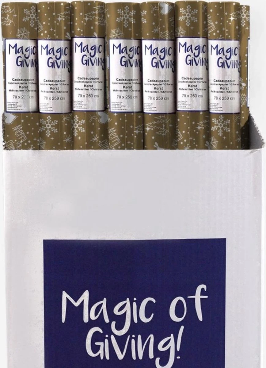 4x Rouleaux De Papier D'emballage De Noël /papier Cadeau Or/argent 2,5 0 0,7 Cm - Papier De Luxe De Qualité Papier De Noël - Noël 4 4x Rouleaux De Papier D'emballage De Noël /papier Cadeau Or/argent 2,5 0 0,7 Cm - Papier De Luxe De Qualité Papier De Noël - Noël – Image 2