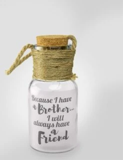 NOËL - Star Lights - Parce Que J'ai Un Frère ... J'aurai Toujours Un Ami - Dans Une Boîte Cadeau Avec Ruban De Couleur