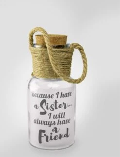 NOËL - Star Lights - Parce Que J'ai Une Soeur ... J'aurai Toujours Une Amie - Dans Une Boîte Cadeau Avec Ruban De Couleur